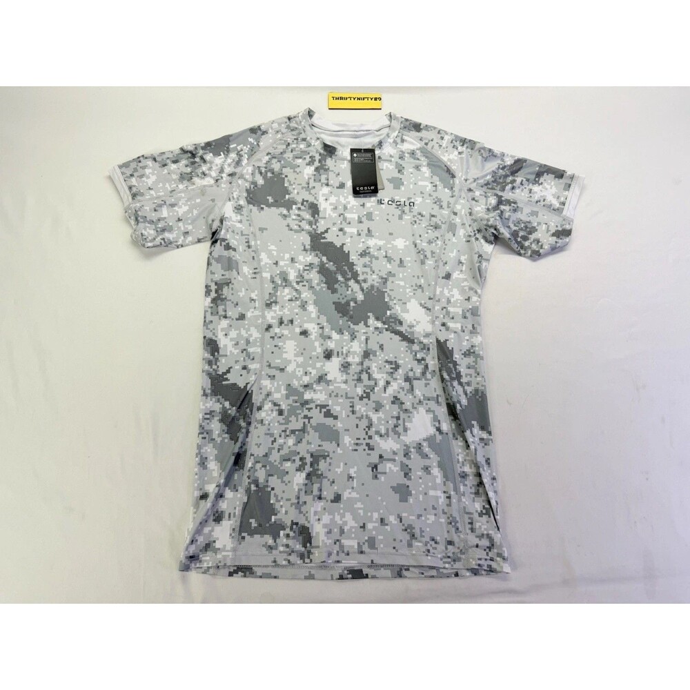 Tesla Shirt Mens Size 2XL Digital Camouflage Stretch Breathable Quick Dry